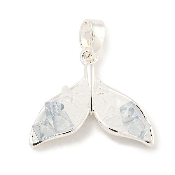 PandaHall Natural Quartz Crystal Pendants, Brass Enamel Whale Tail Charms, Silver, 14x18x4mm, Hole: 4x2mm Quartz Crystal Fish White
PandaHall Natural Quartz Crystal Pendants, Brass Enamel Whale Tail Charms, Silver, 14x18x4mm, Hole: 4x2mm Quartz Crystal Fish White