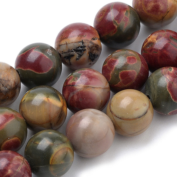 PandaHall Natural Polychrome Jasper/Picasso Stone/Picasso Jasper Beads Strands, Round, 10mm, Hole: 1mm, about 38pcs/strand, 14.96 inch(38cm)...
PandaHall Natural Polychrome Jasper/Picasso Stone/Picasso Jasper Beads Strands, Round, 10mm, Hole: 1mm, about 38pcs/strand, 14.96 inch(38cm)...