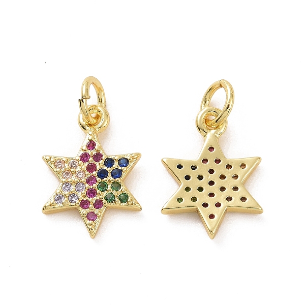 PandaHall Brass Micro Pave Cubic Zirconia Charms, with Jump Rings, Star of David Charm, Real 18K Gold Plated, 14x10x2mm, Hole: 3.2mm...
PandaHall Brass Micro Pave Cubic Zirconia Charms, with Jump Rings, Star of David Charm, Real 18K Gold Plated, 14x10x2mm, Hole: 3.2mm...