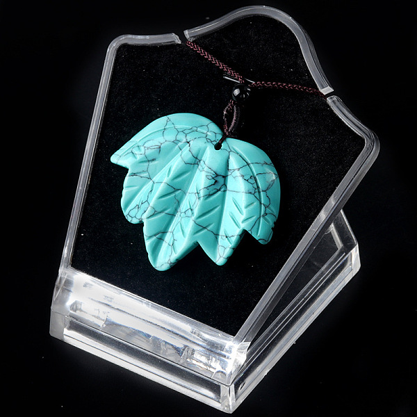 PandaHall Synthetic Turquoise Pendants Necklaces, Leaf, 14.96 inch(38cm) Synthetic Turquoise Leaf
PandaHall Synthetic Turquoise Pendants Necklaces, Leaf, 14.96 inch(38cm) Synthetic Turquoise Leaf