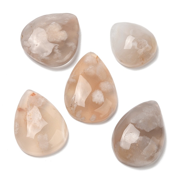 PandaHall Natural Cherry Blossom Agate Cabochons, Teardrop, 25~36.5x22~27.5x7~10mm Cherry Blossom Agate Teardrop
PandaHall Natural Cherry Blossom Agate Cabochons, Teardrop, 25~36.5x22~27.5x7~10mm Cherry Blossom Agate Teardrop