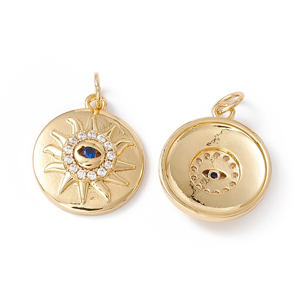 PandaHall Rack Plating Brass Micro Pave Cubic Zirconia Pendants, with Jump Ring, Cadmium Free & Nickel Free & Lead Free, Flat Round with Sun..., Clear
PandaHall Rack Plating Brass Micro Pave Cubic Zirconia Pendants, with Jump Ring, Cadmium Free & Nickel Free & Lead Free, Flat Round with Sun..., Clear