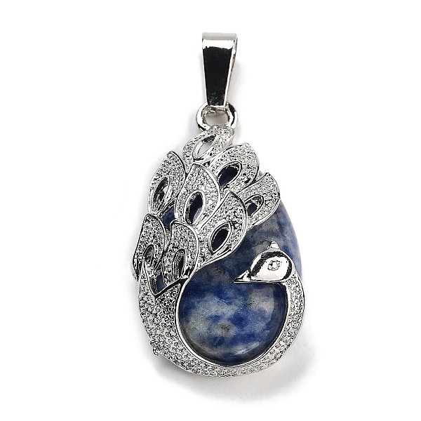 PandaHall Natural Blue Spot Jasper Teardrop Pendants, Alloy Peacock Charms, Platinum, 33x19x10mm, Hole: 3.5x9mm Blue Spot Jasper Teardrop
PandaHall Natural Blue Spot Jasper Teardrop Pendants, Alloy Peacock Charms, Platinum, 33x19x10mm, Hole: 3.5x9mm Blue Spot Jasper Teardrop