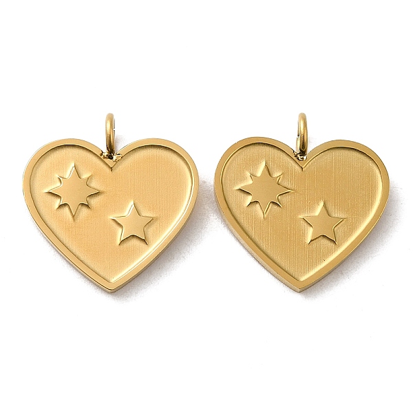 PandaHall Ion Plating(IP) 316L Surgical Stainless Steel Pendants, Heart with Star Charm, Real 18K Gold Plated, 15.5x15x4mm, Hole: 2.8mm 316L...
PandaHall Ion Plating(IP) 316L Surgical Stainless Steel Pendants, Heart with Star Charm, Real 18K Gold Plated, 15.5x15x4mm, Hole: 2.8mm 316L...