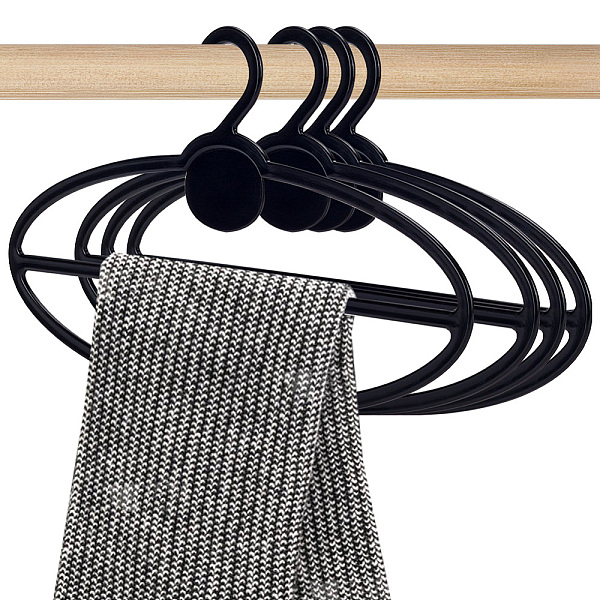 PandaHall Plastic Scarf Display Hangers, Closet Organizers for Scarves, Shawl, Tie, Belts, Oval, 130x221x1.5~2mm Plastic Oval Black
PandaHall Plastic Scarf Display Hangers, Closet Organizers for Scarves, Shawl, Tie, Belts, Oval, 130x221x1.5~2mm Plastic Oval Black