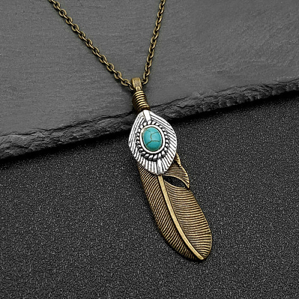PandaHall Stainless Steel Pendant Necklaces, Feather, Antique Bronze, 23.62 inch(60cm) Stainless Steel Feather
PandaHall Stainless Steel Pendant Necklaces, Feather, Antique Bronze, 23.62 inch(60cm) Stainless Steel Feather
