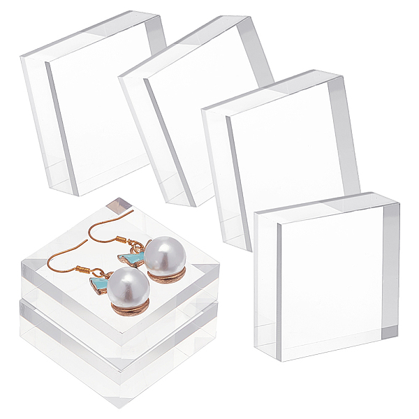 PandaHall Square Transparent Acrylic Jewelry Display Pedestals, for Small Jewelry, Cosmetic Showing, Clear, 4x4x1.45~1.5cm Acrylic Square...
PandaHall Square Transparent Acrylic Jewelry Display Pedestals, for Small Jewelry, Cosmetic Showing, Clear, 4x4x1.45~1.5cm Acrylic Square...