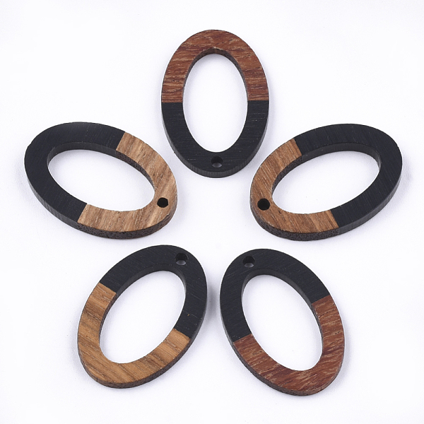 PandaHall Resin & Walnut Wood Pendants, Oval, Black, 28.5x19.5x3~4mm, Hole: 1.8mm Resin+Wood Oval Black
PandaHall Resin & Walnut Wood Pendants, Oval, Black, 28.5x19.5x3~4mm, Hole: 1.8mm Resin+Wood Oval Black