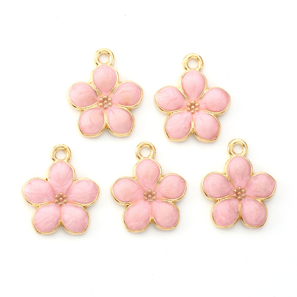 PandaHall Light Gold Plated Alloy Enamel Pendants, Flower, Pink, 17x14.5x1.5mm, Hole: 1.6mm Alloy+Enamel Flower Pink
PandaHall Light Gold Plated Alloy Enamel Pendants, Flower, Pink, 17x14.5x1.5mm, Hole: 1.6mm Alloy+Enamel Flower Pink