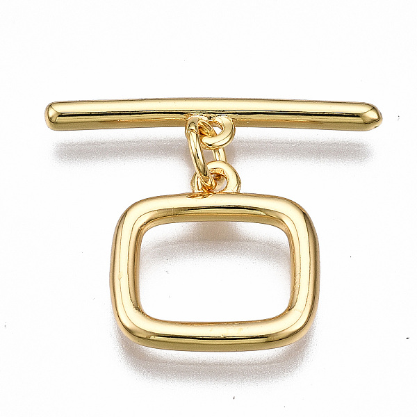 PandaHall Brass Toggle Clasps, Nickel Free, Rectangle, Real 18K Gold Plated, 20mm long, Bar: 22x4.5x2mm, hole: 1.4mm, Jump Ring: 5x1mm...
PandaHall Brass Toggle Clasps, Nickel Free, Rectangle, Real 18K Gold Plated, 20mm long, Bar: 22x4.5x2mm, hole: 1.4mm, Jump Ring: 5x1mm...