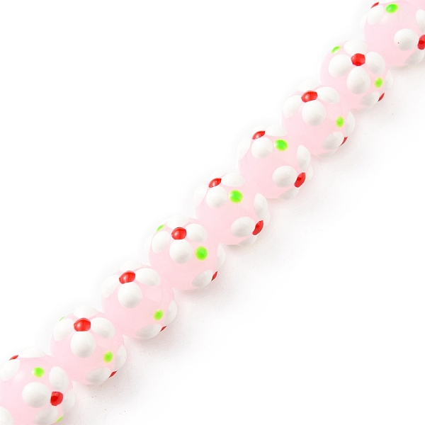 PandaHall Handmade Lampwork Beads Strands, with Enamel, Round with Flower, Pink, 11x9.5mm, Hole: 1.4mm, about 36pcs/strand, 13.58''(34.5cm)...
PandaHall Handmade Lampwork Beads Strands, with Enamel, Round with Flower, Pink, 11x9.5mm, Hole: 1.4mm, about 36pcs/strand, 13.58''(34.5cm)...