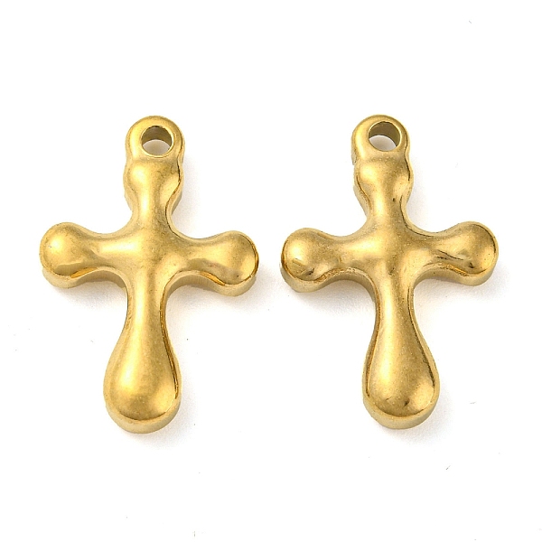 PandaHall Ion Plating(IP) 304 Stainless Steel Pendants, Cross Charm, Real 18K Gold Plated, 21.5x14.5x4mm, Hole: 2mm 304 Stainless Steel...
PandaHall Ion Plating(IP) 304 Stainless Steel Pendants, Cross Charm, Real 18K Gold Plated, 21.5x14.5x4mm, Hole: 2mm 304 Stainless Steel...