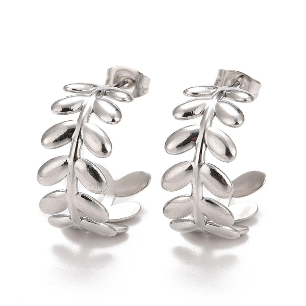 PandaHall 304 Stainless Steel Stud Earrings for Women, Leaf, Stainless Steel Color, 20x23x10mm, Pin: 0.7mm 304 Stainless Steel Leaf
PandaHall 304 Stainless Steel Stud Earrings for Women, Leaf, Stainless Steel Color, 20x23x10mm, Pin: 0.7mm 304 Stainless Steel Leaf