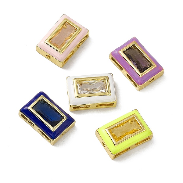 PandaHall Rack Plating Brass Rectangle Beads, with Glass and Enamel, Real 18K Gold Plated, Long-Lasting Plated, Cadmium Free & Nickel Free &..., Multicolor
PandaHall Rack Plating Brass Rectangle Beads, with Glass and Enamel, Real 18K Gold Plated, Long-Lasting Plated, Cadmium Free & Nickel Free &..., Multicolor