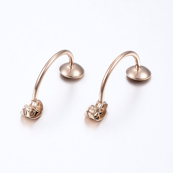 PandaHall Ion Plating(IP) 304 Stainless Steel Ear Nuts, Friction Earring Backs for Stud Earrings, with Tray, Rose Gold, 23x6mm, Pin: 1mm...
PandaHall Ion Plating(IP) 304 Stainless Steel Ear Nuts, Friction Earring Backs for Stud Earrings, with Tray, Rose Gold, 23x6mm, Pin: 1mm...