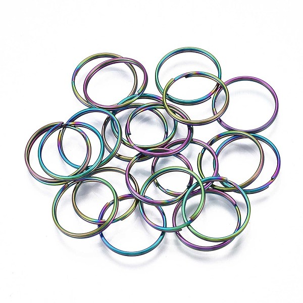 PandaHall Rainbow Color 304 Stainless Steel Linking Key Rings, Keychain Clasp Findings, Cadmium Free & Nickel Free & Lead Free, Ring, 14x1mm...
PandaHall Rainbow Color 304 Stainless Steel Linking Key Rings, Keychain Clasp Findings, Cadmium Free & Nickel Free & Lead Free, Ring, 14x1mm...