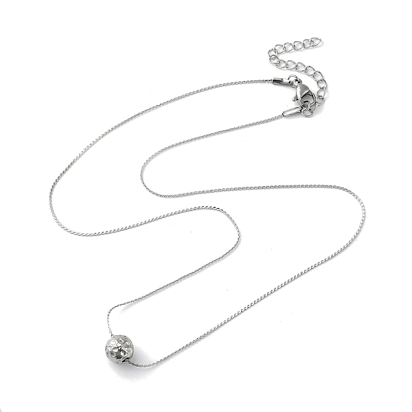 PandaHall 304 Stainless Steel Round Ball Pendant Necklaces for Women, Stainless Steel Color, 17.60 inch(44.7cm) 304 Stainless Steel Round
PandaHall 304 Stainless Steel Round Ball Pendant Necklaces for Women, Stainless Steel Color, 17.60 inch(44.7cm) 304 Stainless Steel Round