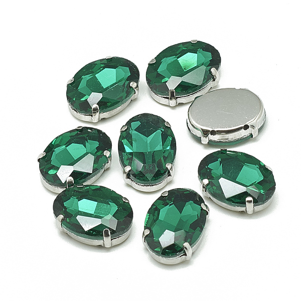 PandaHall Sew on Rhinestone, Multi-strand Links, Glass Rhinestone, with Brass Prong Settings, Garments Accessories, Faceted, Oval, Platinum..., Green
PandaHall Sew on Rhinestone, Multi-strand Links, Glass Rhinestone, with Brass Prong Settings, Garments Accessories, Faceted, Oval, Platinum..., Green