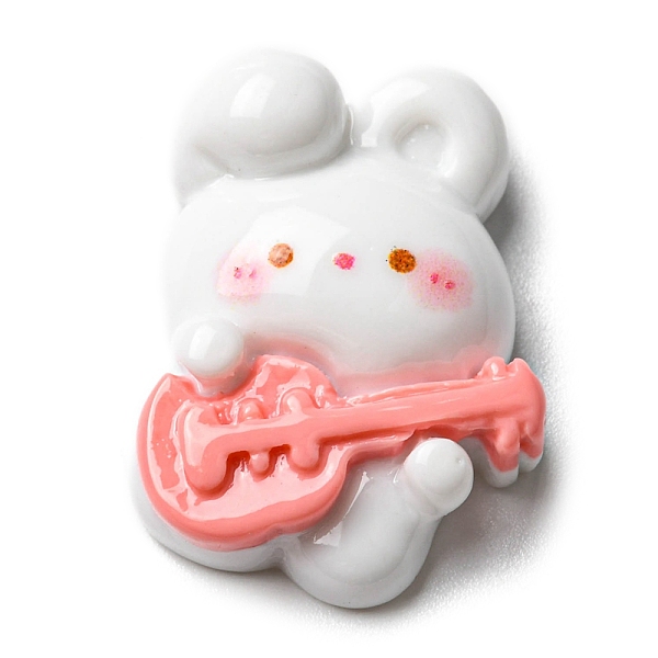 PandaHall Musical Theme Opaque Resin Cabochons, Rabbit with Guitar, White, 24.5x18.5x7.5mm Resin Rabbit White
PandaHall Musical Theme Opaque Resin Cabochons, Rabbit with Guitar, White, 24.5x18.5x7.5mm Resin Rabbit White