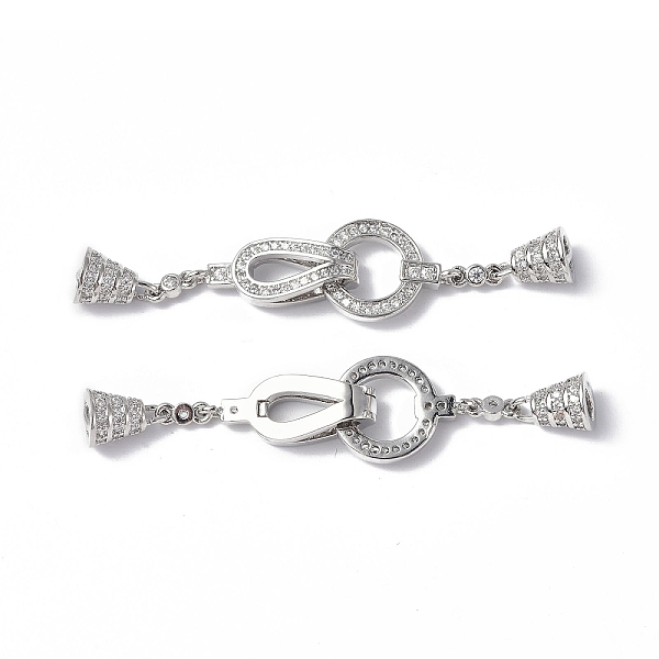 PandaHall Brass Crystal Rhinestone Fold Over Clasps, Ring, Platinum, 54mm, Ring: 15.5x11x1.5mm, Clasps: 19x6.5x5.5mm, Pendant: 9x6mm, Pin..., Clear
PandaHall Brass Crystal Rhinestone Fold Over Clasps, Ring, Platinum, 54mm, Ring: 15.5x11x1.5mm, Clasps: 19x6.5x5.5mm, Pendant: 9x6mm, Pin..., Clear
