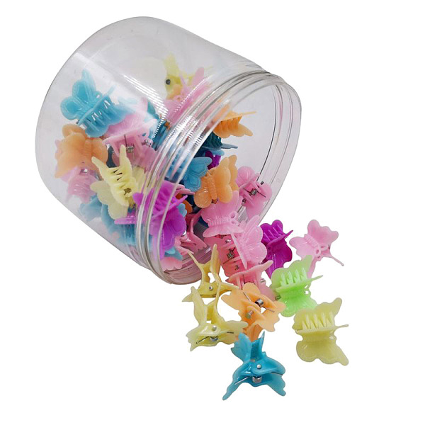 PandaHall Kids Hair Accessories, Plastic Claw Hair Clips, Butterfly, Mixed Color, 16~18x18~19x19~21mm, 50pcs/box Plastic Multicolor
PandaHall Kids Hair Accessories, Plastic Claw Hair Clips, Butterfly, Mixed Color, 16~18x18~19x19~21mm, 50pcs/box Plastic Multicolor