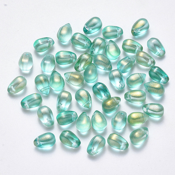 PandaHall Transparent Spray Painted Glass Charms, with Glitter Powder, Teardrop, Aquamarine, 9x6x6mm, Hole: 1mm Glass Teardrop Green
PandaHall Transparent Spray Painted Glass Charms, with Glitter Powder, Teardrop, Aquamarine, 9x6x6mm, Hole: 1mm Glass Teardrop Green