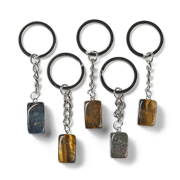 PandaHall Natural Tiger Eye Pendant Keychain, with Iron Ring, Cuboid, 7.2~7.5cm Tiger Eye Cuboid
PandaHall Natural Tiger Eye Pendant Keychain, with Iron Ring, Cuboid, 7.2~7.5cm Tiger Eye Cuboid