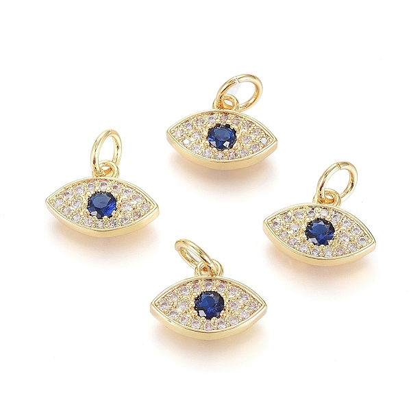 PandaHall Brass Micro Pave Cubic Zirconia Charms, with Jump Ring, Long-Lasting Plated, Evil Eye, Blue & Clear, Real 18K Gold Plated...
PandaHall Brass Micro Pave Cubic Zirconia Charms, with Jump Ring, Long-Lasting Plated, Evil Eye, Blue & Clear, Real 18K Gold Plated...
