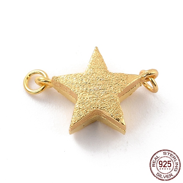 PandaHall 925 Sterling Silver Magnetic Clasps, With Jump Rings, Textured Star, Golden, 14x10x5mm, Hole: 1.2mm Sterling Silver Star
PandaHall 925 Sterling Silver Magnetic Clasps, With Jump Rings, Textured Star, Golden, 14x10x5mm, Hole: 1.2mm Sterling Silver Star