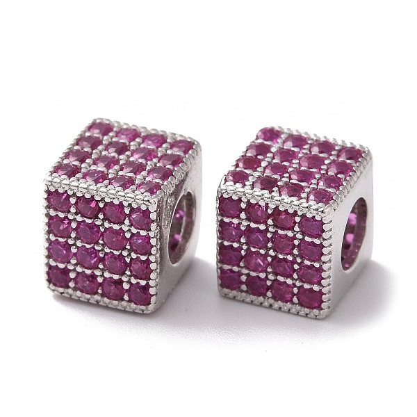 PandaHall 925 Sterling Silver Beads, with Cubic Zirconia, Real Platinum Plated, Cube, Hot Pink, 7x7.5x7.5mm, Hole: 3.8mm Cubic Zirconia...
PandaHall 925 Sterling Silver Beads, with Cubic Zirconia, Real Platinum Plated, Cube, Hot Pink, 7x7.5x7.5mm, Hole: 3.8mm Cubic Zirconia...