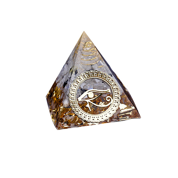 PandaHall Orgonite Pyramid Resin Display Decorations, with Brass Findings, Gold Foil and Natural Moonstone Chips Inside, for Home Office...
PandaHall Orgonite Pyramid Resin Display Decorations, with Brass Findings, Gold Foil and Natural Moonstone Chips Inside, for Home Office...