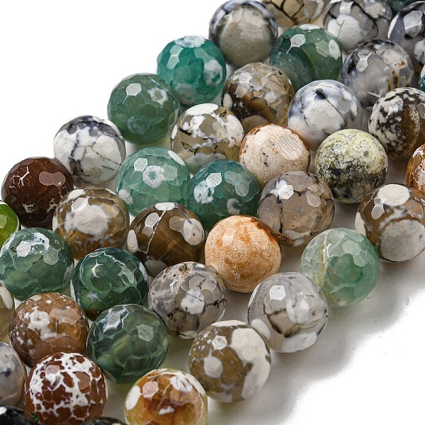 PandaHall Faceted Natural Fire Crackle Agate Beads Strands, Round, Dyed & Heated, Mixed Color, 11.5mm, Hole: 1.6mm, about 31pcs/strand..., Multicolor
PandaHall Faceted Natural Fire Crackle Agate Beads Strands, Round, Dyed & Heated, Mixed Color, 11.5mm, Hole: 1.6mm, about 31pcs/strand..., Multicolor