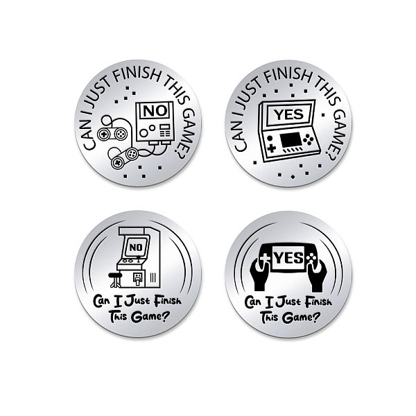 PandaHall 201 Stainless Steel Commemorative Coins, Decision Maker Coin, Double Sided Laser Engraving, Flat Round, Word, 30x2mm, 2pcs/set...
PandaHall 201 Stainless Steel Commemorative Coins, Decision Maker Coin, Double Sided Laser Engraving, Flat Round, Word, 30x2mm, 2pcs/set...