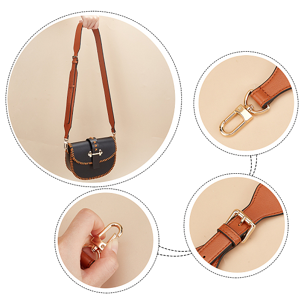 PandaHall WADORN Adjustable Leather Purse Strap, 120cm Genine Leather Shoulder Strap Replacement Strap Crossbody Bag Strap Handbag Handle..., Brown
PandaHall WADORN Adjustable Leather Purse Strap, 120cm Genine Leather Shoulder Strap Replacement Strap Crossbody Bag Strap Handbag Handle..., Brown