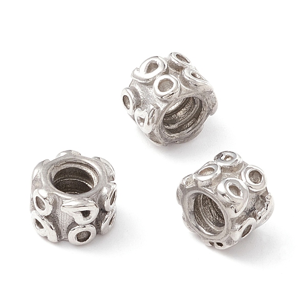 PandaHall 304 Stainless Steel European Beads, Large Hole Beads, Manual Polishing, Column, Stainless Steel Color, 9.5x6.5mm, Hole: 4.5mm 304...
PandaHall 304 Stainless Steel European Beads, Large Hole Beads, Manual Polishing, Column, Stainless Steel Color, 9.5x6.5mm, Hole: 4.5mm 304...