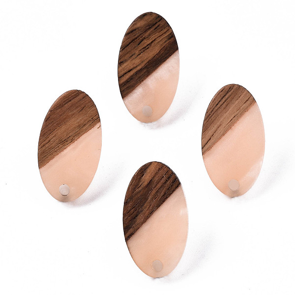 PandaHall Resin & Walnut Wood Stud Earring Findings, with 304 Stainless Steel Pin, Oval, PeachPuff, 20x11mm, Hole: 1.8mm, Pin: 0.7mm..., Brown
PandaHall Resin & Walnut Wood Stud Earring Findings, with 304 Stainless Steel Pin, Oval, PeachPuff, 20x11mm, Hole: 1.8mm, Pin: 0.7mm..., Brown