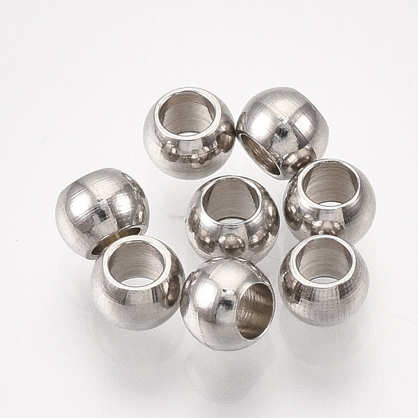 PandaHall 304 Stainless Steel Beads, Round, Stainless Steel Color, 4x3mm, Hole: 2mm 304 Stainless Steel Round
PandaHall 304 Stainless Steel Beads, Round, Stainless Steel Color, 4x3mm, Hole: 2mm 304 Stainless Steel Round