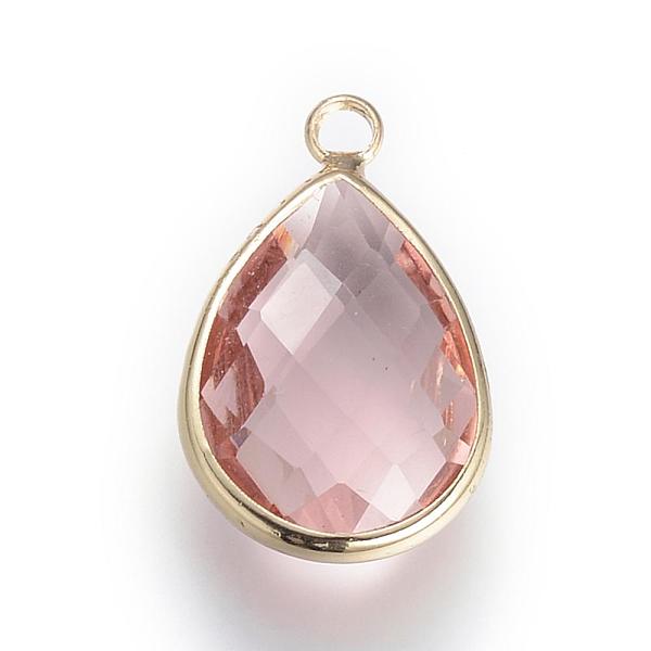 PandaHall Glass Pendants, with Brass Findings, Faceted, Drop, Light Gold, Plum, 14x7.5x4mm, Hole: 1.8~2.3mm Brass+Glass Teardrop Purple
PandaHall Glass Pendants, with Brass Findings, Faceted, Drop, Light Gold, Plum, 14x7.5x4mm, Hole: 1.8~2.3mm Brass+Glass Teardrop Purple