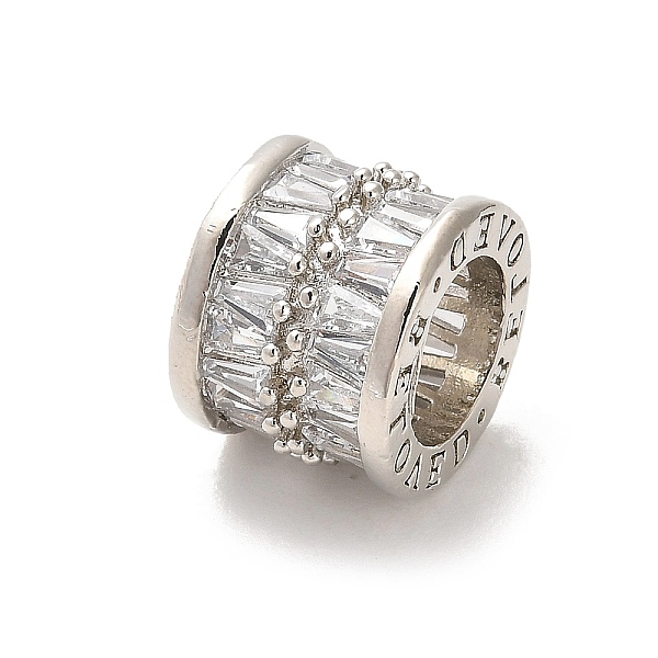 PandaHall Rack Plating Brass Micro Pave Cubic Zirconia Beads, Long-Lasting Plated, Lead Free & Cadmium Free, Column, Platinum, 13x10mm, Hole..., Clear
PandaHall Rack Plating Brass Micro Pave Cubic Zirconia Beads, Long-Lasting Plated, Lead Free & Cadmium Free, Column, Platinum, 13x10mm, Hole..., Clear