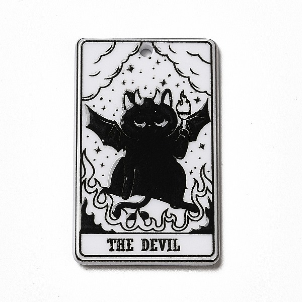 PandaHall Tarot Theme Printed Acrylic Pendants, Rectangle with Cat Pattern Charms, The Devil XV, 39x24x2.5mm, Hole: 1.8mm Acrylic Tarot..., Black
PandaHall Tarot Theme Printed Acrylic Pendants, Rectangle with Cat Pattern Charms, The Devil XV, 39x24x2.5mm, Hole: 1.8mm Acrylic Tarot..., Black