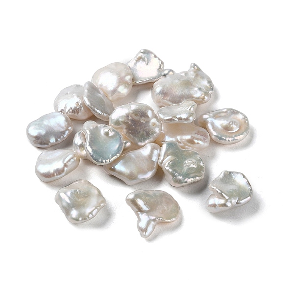 PandaHall Natural Keshi Pearl Cultured Freshwater Pearl Beads, Baroque Pearls, Undrilled/No Hole, Nuggets, WhiteSmoke, 14~18x12~14x4~6mm..., White
PandaHall Natural Keshi Pearl Cultured Freshwater Pearl Beads, Baroque Pearls, Undrilled/No Hole, Nuggets, WhiteSmoke, 14~18x12~14x4~6mm..., White