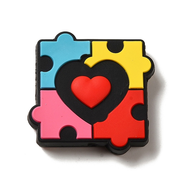 PandaHall Infantile Autism Theme Silicone Focal Beads, DIY Nursing Necklaces Making, Square, 29.5x30x7mm, Hole: 2mm Silicone Square
PandaHall Infantile Autism Theme Silicone Focal Beads, DIY Nursing Necklaces Making, Square, 29.5x30x7mm, Hole: 2mm Silicone Square