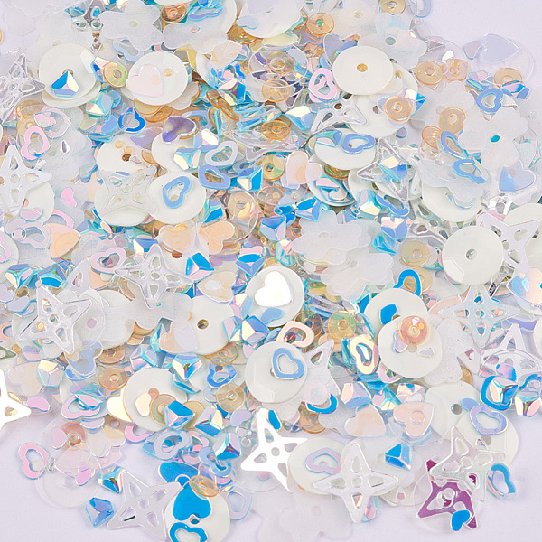 PandaHall Laser Shining Nail Art Glitter, Manicure Sequins, DIY Sparkly Paillette Tips Nail, Mixed Shapes, Colorful, 1~8x1~8x0.3~0.7mm...
PandaHall Laser Shining Nail Art Glitter, Manicure Sequins, DIY Sparkly Paillette Tips Nail, Mixed Shapes, Colorful, 1~8x1~8x0.3~0.7mm...