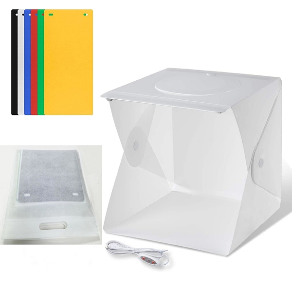 PandaHall PVC Portable Folding Photography Light Tent Kit, with EVA Background Cloth and USB Cable, Mixed Color, Photography Tent..., Multicolor
PandaHall PVC Portable Folding Photography Light Tent Kit, with EVA Background Cloth and USB Cable, Mixed Color, Photography Tent..., Multicolor