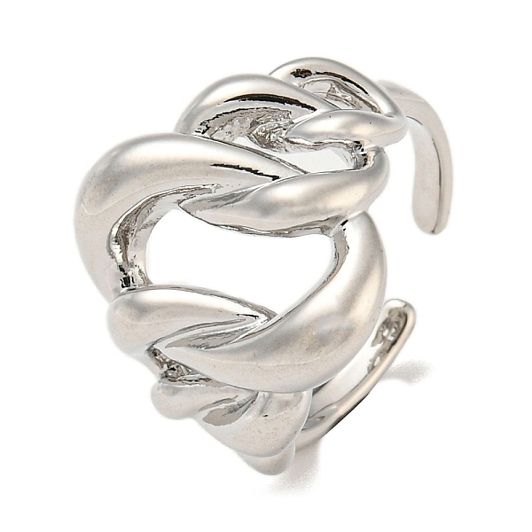 PandaHall Brass Open Cuff Rings, Oval, Platinum, US Size 6(16.5mm) Brass Oval
PandaHall Brass Open Cuff Rings, Oval, Platinum, US Size 6(16.5mm) Brass Oval