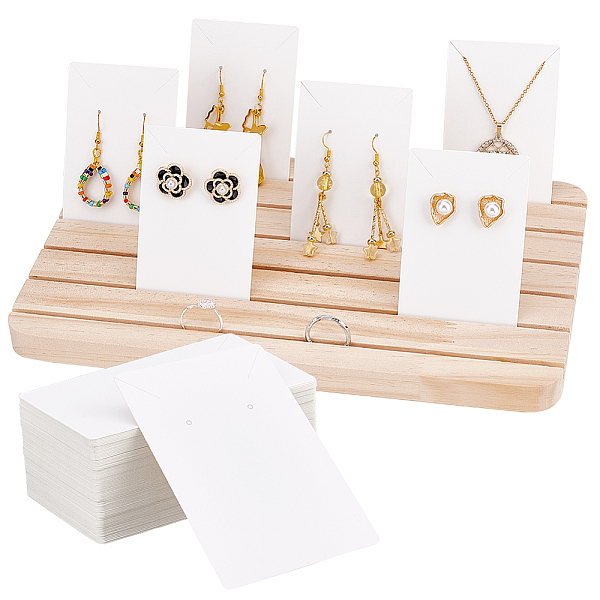PandaHall 1Pc Beech Display Stands, with 100Pcs White Cardboard Display Cards, for Jewelry Necklace, Rings, Earrings, Bracelets Display..., Multicolor
PandaHall 1Pc Beech Display Stands, with 100Pcs White Cardboard Display Cards, for Jewelry Necklace, Rings, Earrings, Bracelets Display..., Multicolor