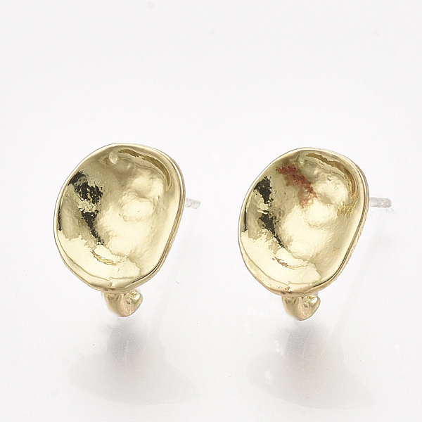 PandaHall Alloy Stud Earring Findings, with Loop, Raw(Unplated) Pins, Oval, Light Gold, 11x9mm, Hole: 2mm, Pin: 0.8mm Alloy Oval
PandaHall Alloy Stud Earring Findings, with Loop, Raw(Unplated) Pins, Oval, Light Gold, 11x9mm, Hole: 2mm, Pin: 0.8mm Alloy Oval