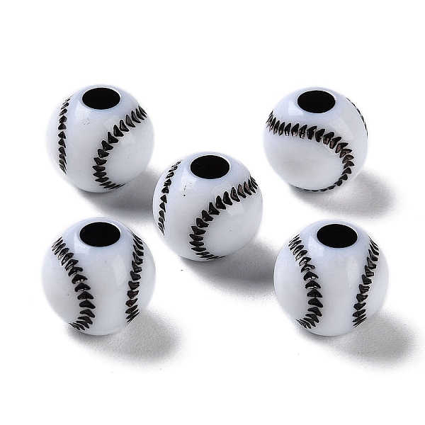 PandaHall Opaque Acrylic European Beads, Craft Style, Large Hole Beads, Tennis Ball, White, 11x10.5mm, Hole: 4mm, about 1000pcs/500g Acrylic...
PandaHall Opaque Acrylic European Beads, Craft Style, Large Hole Beads, Tennis Ball, White, 11x10.5mm, Hole: 4mm, about 1000pcs/500g Acrylic...