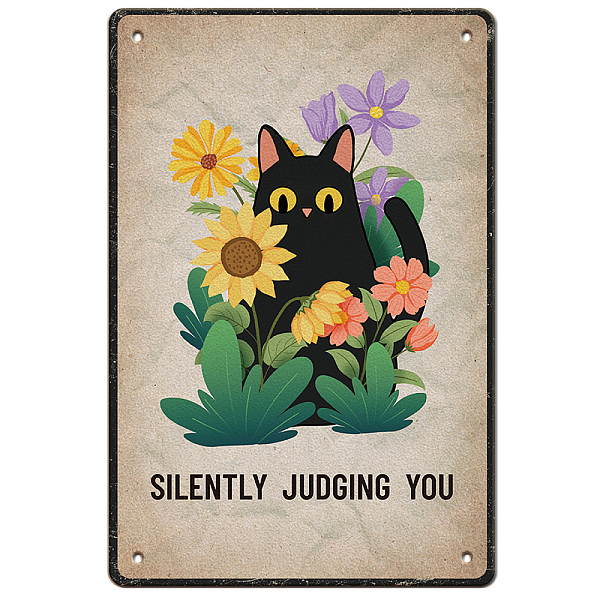 PandaHall GLOBLELAND Cat Silently Judging You Vintage Metal Tin Sign Plaque Poster Retro Metal Wall Decorative Tin Signs 8×12inch for Home..., Orange
PandaHall GLOBLELAND Cat Silently Judging You Vintage Metal Tin Sign Plaque Poster Retro Metal Wall Decorative Tin Signs 8×12inch for Home..., Orange