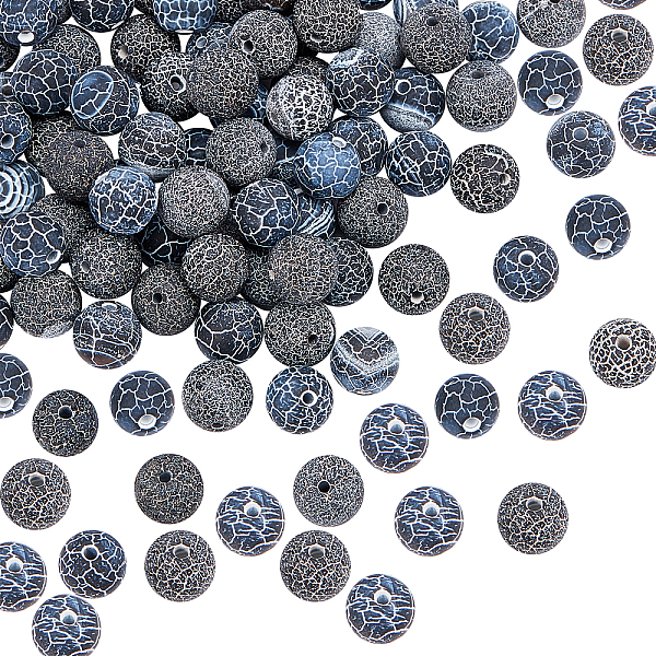 PandaHall OLYCARFT 94pcs Natural Frosted Agate Beads 8mm Dyed Black Crackle Agate Beads Matte Agate Gemstone Energy Stone Round Loose Beads...
PandaHall OLYCARFT 94pcs Natural Frosted Agate Beads 8mm Dyed Black Crackle Agate Beads Matte Agate Gemstone Energy Stone Round Loose Beads...